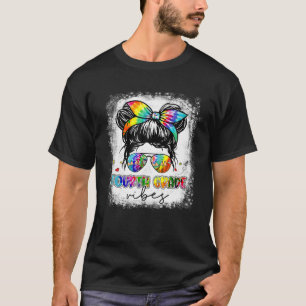 Camiseta De Volta À Escola De Quarto Grau Vibes Mensageiros