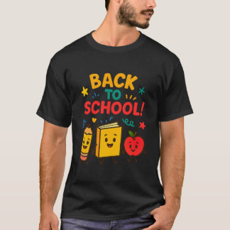 Camiseta De volta à escola - Design de desenho animado boni