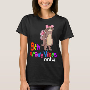 Camiseta De volta à escola do 8º ano, raparigas de loth 1ru