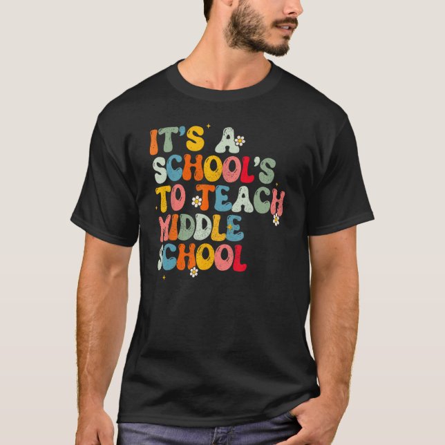 Camiseta De Volta À Escola É Um Bom Dia Ensinar O Meio (Frente)