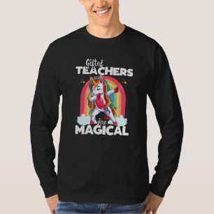 Camiseta De Volta à Escola Ed Equipe de Professor Unicórnio