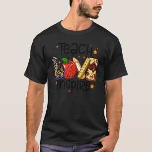 Camiseta De Volta à Escola Ensine Amor Inspire Ensino Bonda