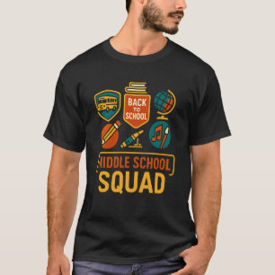 Camiseta De Volta à Escola Equipe de Ensino Médio Blusa Fem