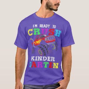 Camiseta De volta à escola estou pronto para esmagar o jard