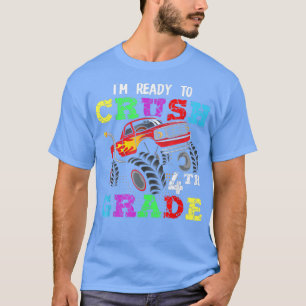 Camiseta De volta à escola estou pronto para esmagar o Mons