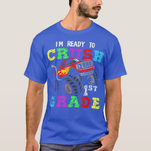 Camiseta De volta à escola estou pronto para esmagar o Mons
