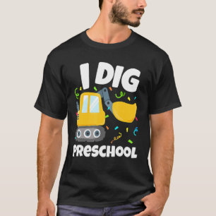 Camiseta De Volta À Escola Eu Desenho Caminhão De Construçã