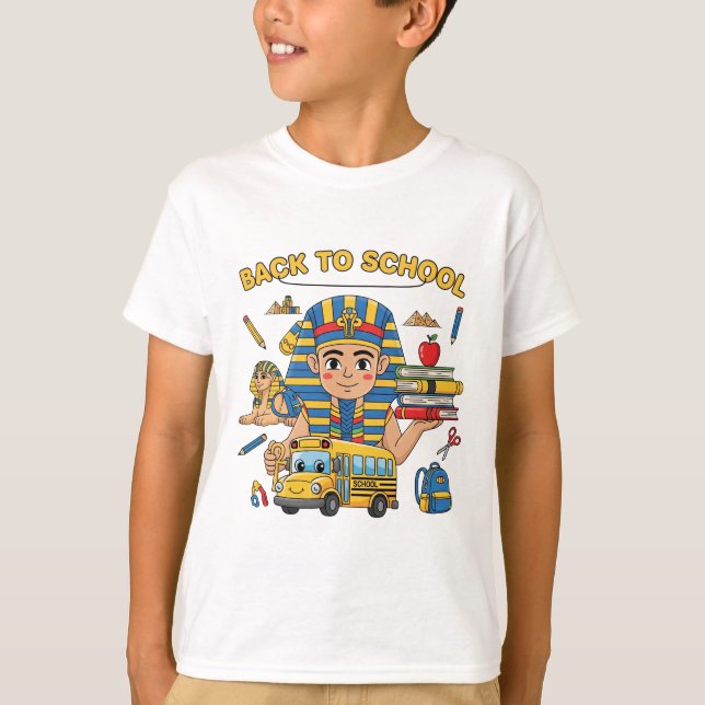 Camiseta De volta à escola Faraó T-Shirt (Frente)