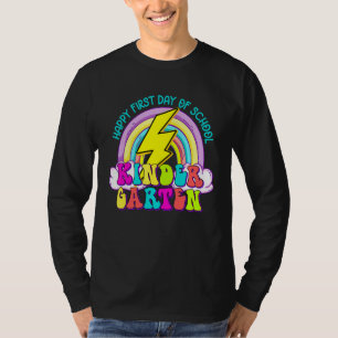 Camiseta De Volta à Escola Feliz Primeiro Dia De Escola Jar