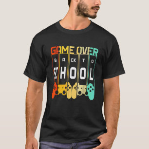 Camiseta De Volta à Escola Fim de Jogo Professor Aluno Con