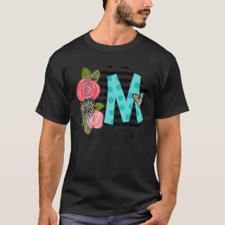 Camiseta De volta à escola Flor e Professora de Mídia T Sh