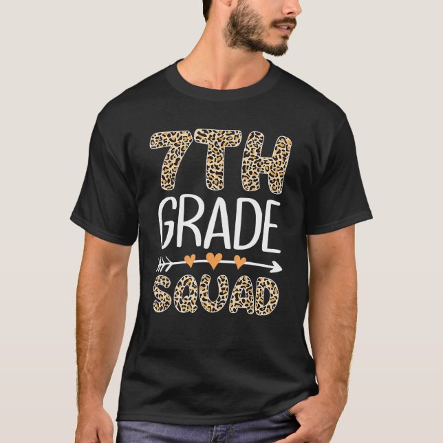 Camiseta De Volta À Escola, Grau 7, Leopa (Frente)