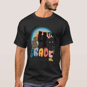 Camiseta De Volta À Escola Hello, Grau 4, Rainbowprint Segu