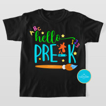 De volta à escola Hello PreK T-Shirt