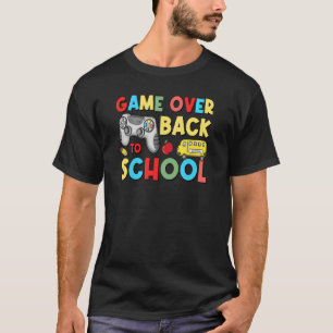 Camiseta De Volta à Escola Jogo Terminado Professor Aluno C