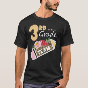 Camiseta De Volta À Escola, Lápis Da Equipe Do Terceiro Gra