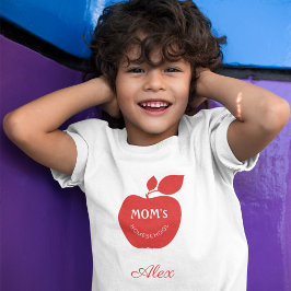 Camiseta De volta à escola, mãe, escola, nome do garoto