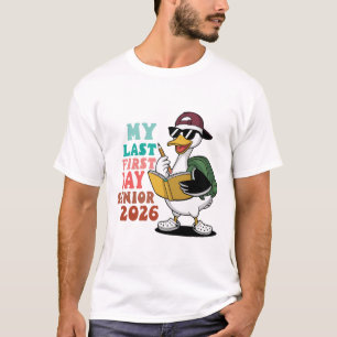 Camiseta De Volta À Escola Meu Último Mais velho Do Primeir