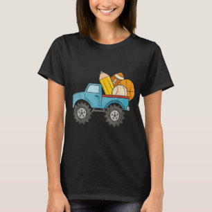 Camiseta De Volta À Escola Monster Truck Baseball