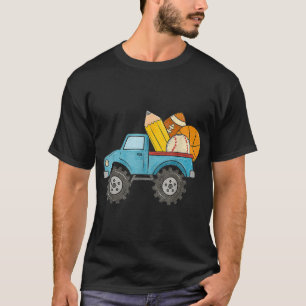 Camiseta De Volta À Escola Monster Truck Baseball