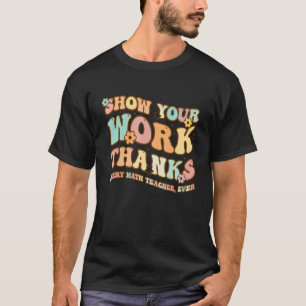 Camiseta De Volta À Escola Mostra Seu Obrigado De Trabalho