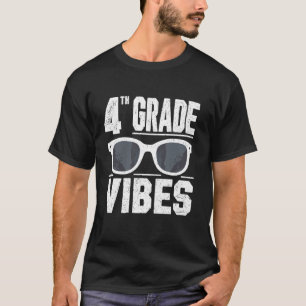 Camiseta De Volta À Escola Na 4ª Série Vibes No Primeiro Di