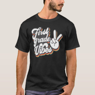 Camiseta De Volta À Escola Na Primeira Série Vibes Professo