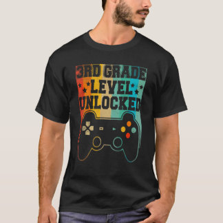 Camiseta De Volta à Escola Nível 3º Ano Jogo de Vídeo Desbl