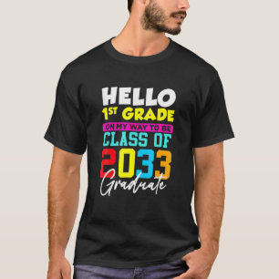 Camiseta De Volta À Escola No Primeiro Dia Da Primeira Séri