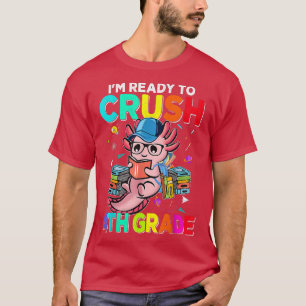 Camiseta De Volta À Escola No Primeiro Dia Estou Pronto Par