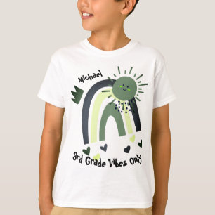 Camiseta De volta à escola Nome das Crianças do Estilo de