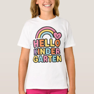 Camiseta De Volta à Escola Olá Professor de Jardim de Infân