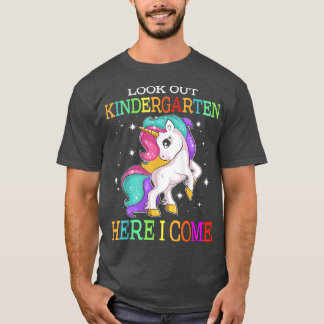 Camiseta De Volta À Escola Olhem Para O Jardim De Infância 