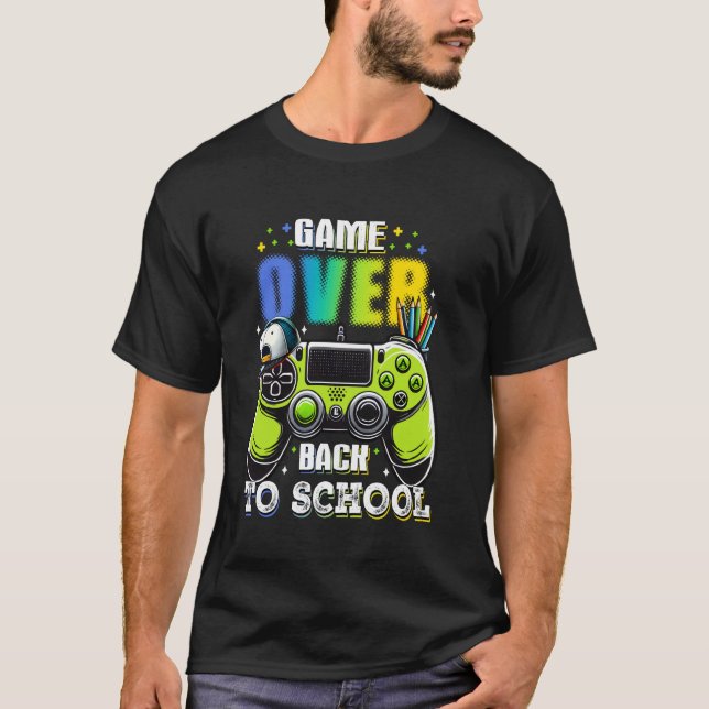Camiseta De Volta À Escola Para Jovens Jovens Jogo De Volta (Frente)