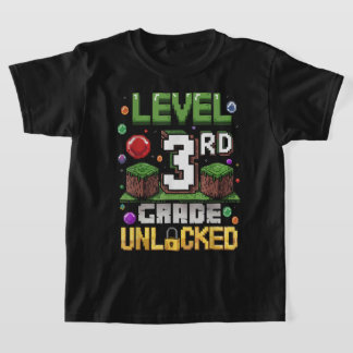 Camiseta de Volta à Escola para Meninos do 3º Ano
