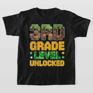 Camiseta de Volta à Escola para Meninos do 3º Ano 