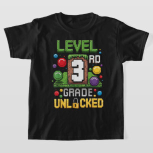 Camiseta de Volta à Escola para Meninos do 3º Ano
