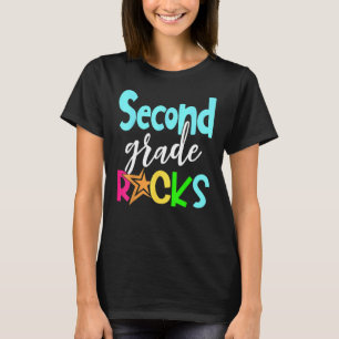Camiseta De Volta À Escola Pedras Do Segundo segundo Garota