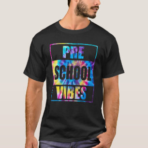 Camiseta De Volta À Escola Pré K Vibes 1rua Dia De Pré-Part