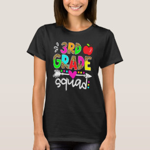 Camiseta De Volta à Escola Primeiro Dia do 3º Ano Equipe Pr