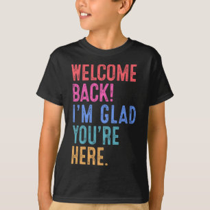Camiseta De volta à Escola Professor Bem-vindo De Volta Est