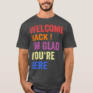 Camiseta De volta à Escola Professor Bem-vindo De Volta Est