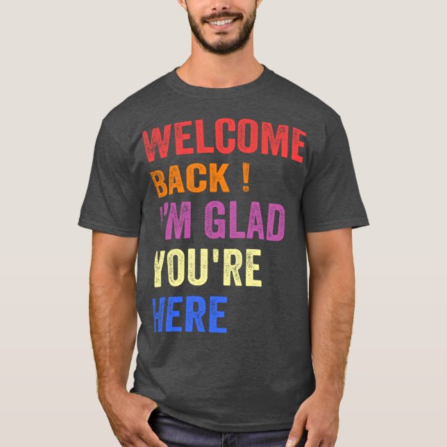 Camiseta De volta à Escola Professor Bem-vindo De Volta Est (Frente)