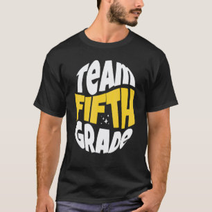 Camiseta De Volta à Escola Professor da Equipe do 5º Ano Qu