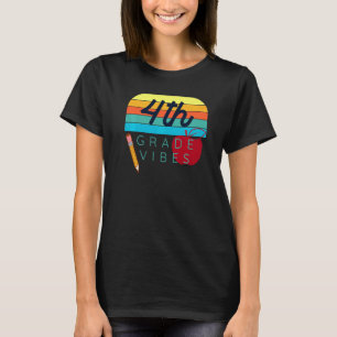 Camiseta De Volta à Escola Professor da Quarta Série Crianç