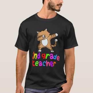 Camiseta De Volta à Escola  Professor do 2º Ano Gato Dab