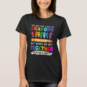 Camiseta De Volta à Escola Professor Nós Somos Como Uma Cai