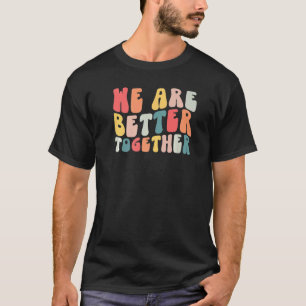Camiseta De Volta à Escola Professor Retro Groovy Nós Somos