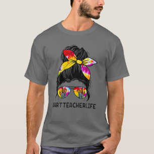 Camiseta De Volta À Escola,Professora De Arte, A Vida Mens