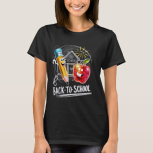 Camiseta De Volta À Escola Professora Engraçada Crianças En